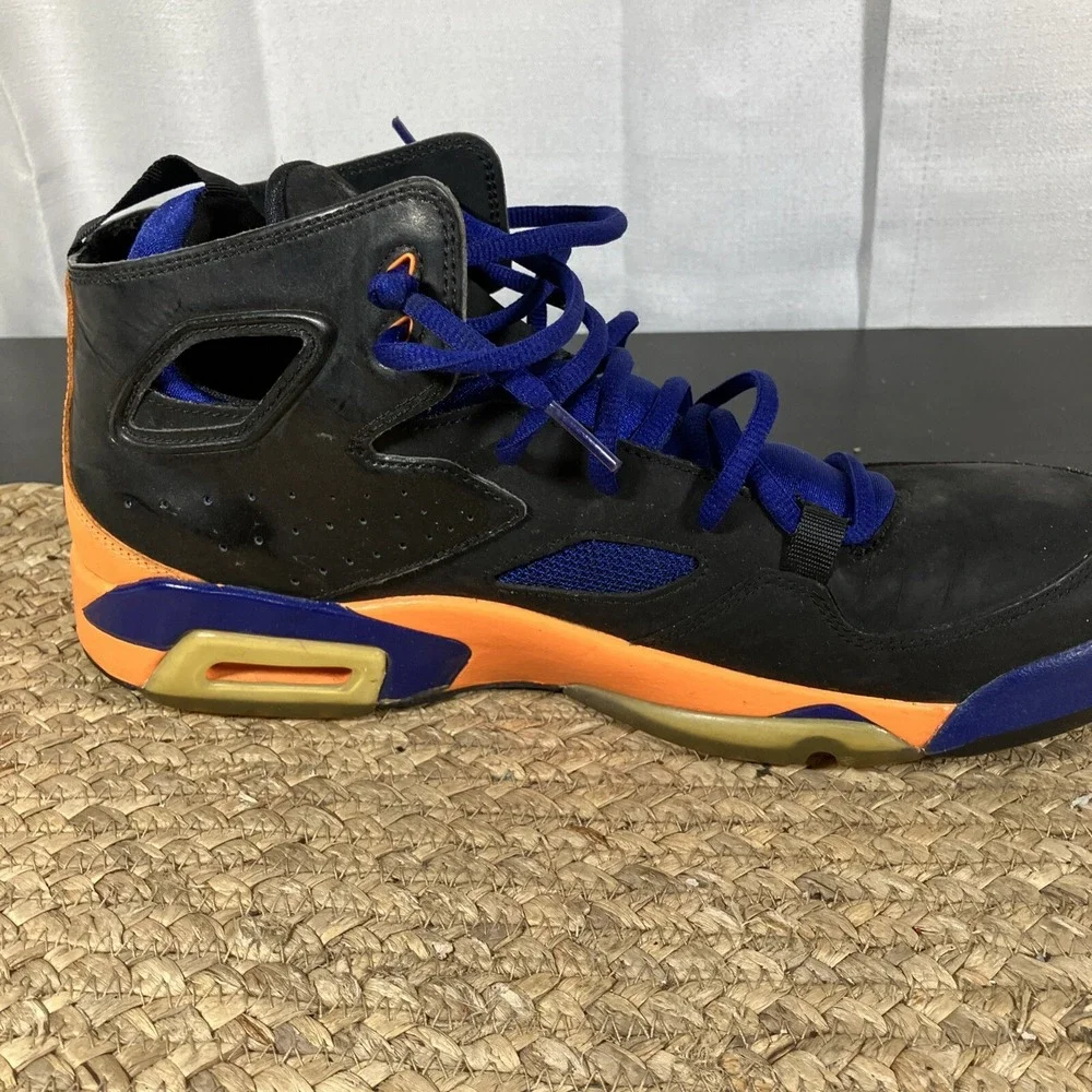 Sz 10 Nike‎ Air Jordan 555475 046 FLTCLB '91 Retro Sneaker  black Blue Orange